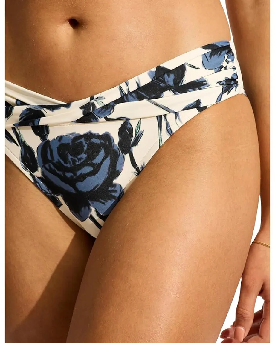 Seafolly Rococo Twist Band Mini Hipster Black