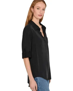 Mod-o-doc Roll Tab, Patch Pocket, Tunic Black Best