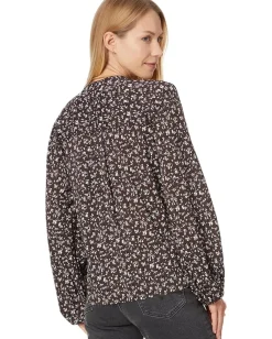 Madewell Romantic Sleeve Top Dark Carob