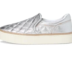 Vince Camuto Romie Quilted Slip-On Platform Sneakers Lux Silver Outlet