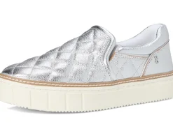Vince Camuto Romie Quilted Slip-On Platform Sneakers Lux Silver Outlet