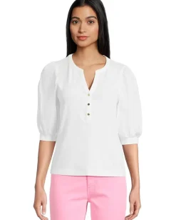 Lilly Pulitzer Ronson Knit Top Resort White Discount