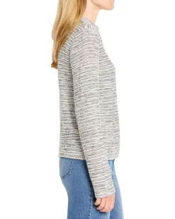 Women NIC+ZOE Rope Shimmer Polo Top