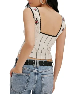 Women Free People Rose Bud Knit Top