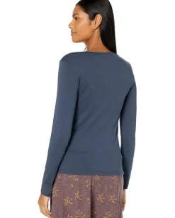 Toad&Co Rose Long Sleeve Tee True Navy Clearance