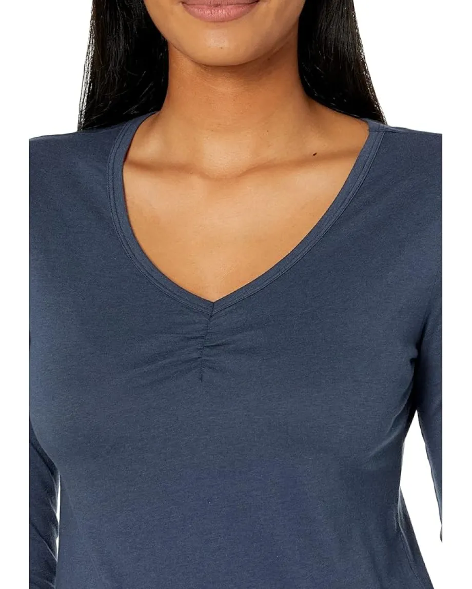 Toad&Co Rose Long Sleeve Tee True Navy Clearance