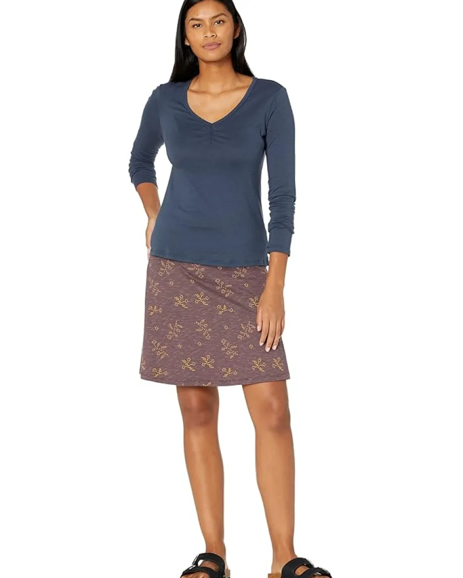 Toad&Co Rose Long Sleeve Tee True Navy Clearance