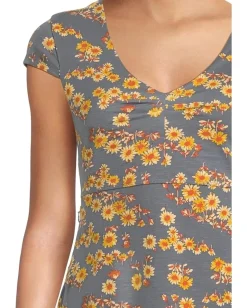 Toad&Co Rosemarie Dress Blue Shadow Daisy Print Sale