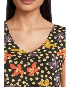 Toad&Co Rosemarie Dress Black Lily Print Best