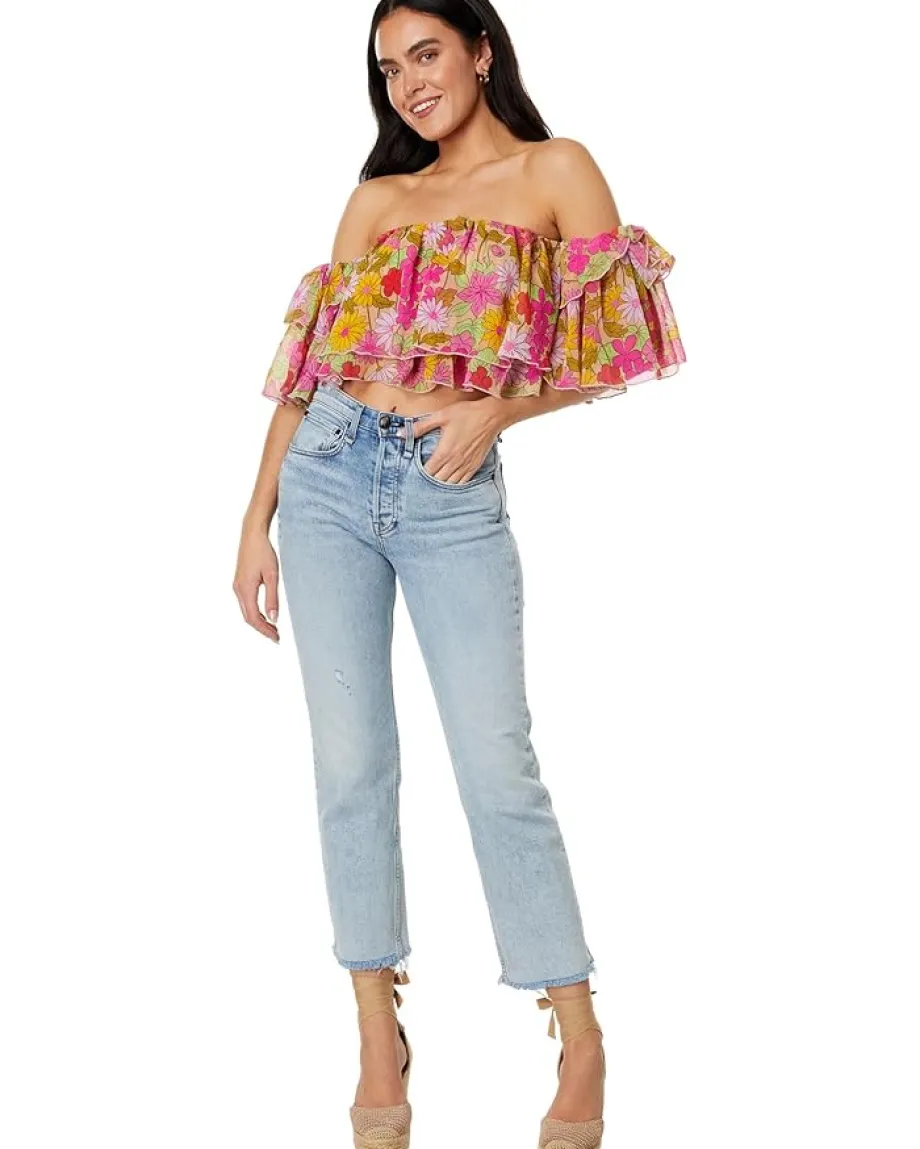 Women Show Me Your Mumu Rossella Ruffle Top