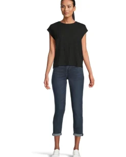 Eileen Fisher Round Neck Top Black Hot