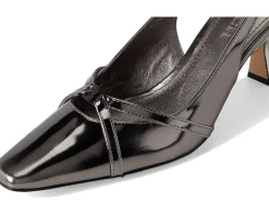 COACH Rowyn Metallic Leather Slingback Anthracite