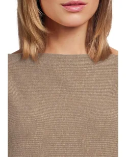 Michael Stars Roxy Balloon Sleeve Top Cobblestone New