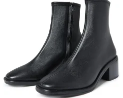 Loeffler Randall Roxy Stretch Ankle Bootie With Block Heel Black Discount