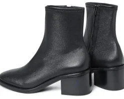 Loeffler Randall Roxy Stretch Ankle Bootie With Block Heel Black Discount