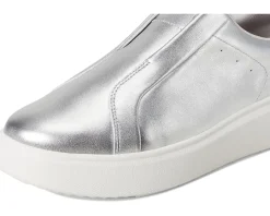 FitFlop Rtg Leather Laceless Sneakers Silver Hot