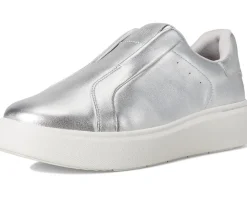 FitFlop Rtg Leather Laceless Sneakers Silver Hot