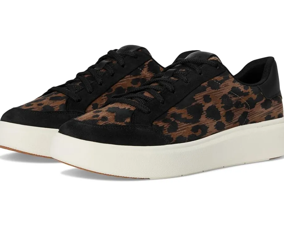 Women FitFlop Rtg Leopard Suede Sneakers