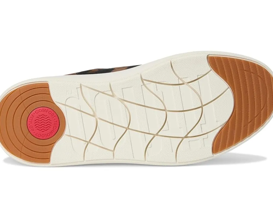 Women FitFlop Rtg Leopard Suede Sneakers