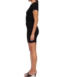 Sanctuary Ruched T-Shirt Dress Black Sale