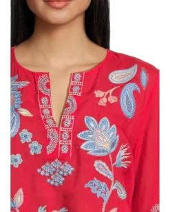 Women Johnny Was Ruffle Sleeve Blouse