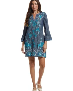 Women Johnny Was Ruffle Sleeve Dress - Kikio