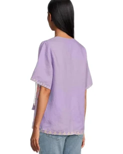 Johnny Was Ruffle Sleeve Field Blouse Bougainvillea Outlet