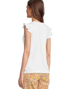 Toad&Co Rufflita Tee True White Sale