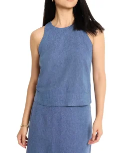 Women NIC+ZOE Rumba Linen Pop On Tank