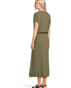 Michael Stars Rylee Midi Dress Olive Sale