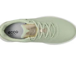 ECCO Golf S Casual Lace Waterproof Golf Shoe Matcha/Gold Metallic Best