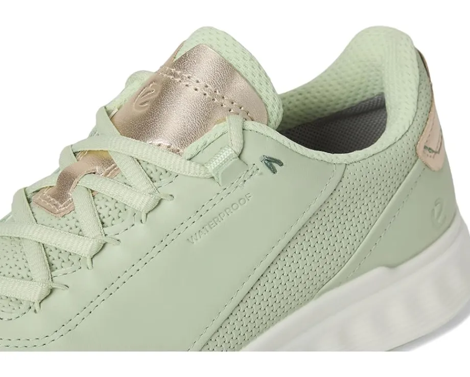 ECCO Golf S Casual Lace Waterproof Golf Shoe Matcha/Gold Metallic Best