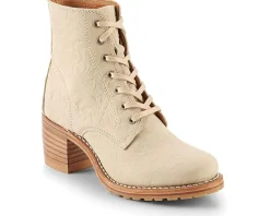 Frye Sabrina 6G Lace Up Ivory Hot