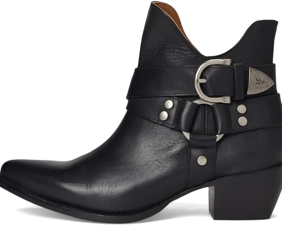Frye Sacha Multi Strap Bootie Black