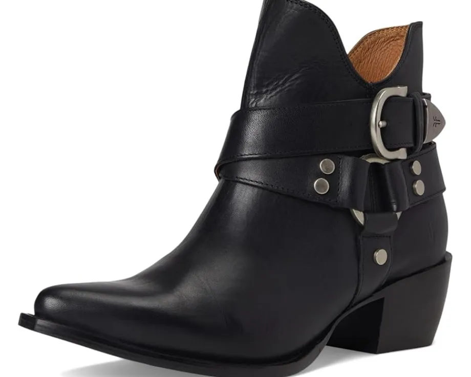 Frye Sacha Multi Strap Bootie Black