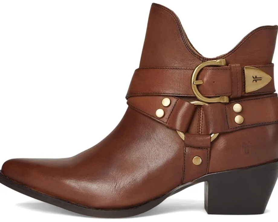 Frye Sacha Multi Strap Bootie Caramel Discount
