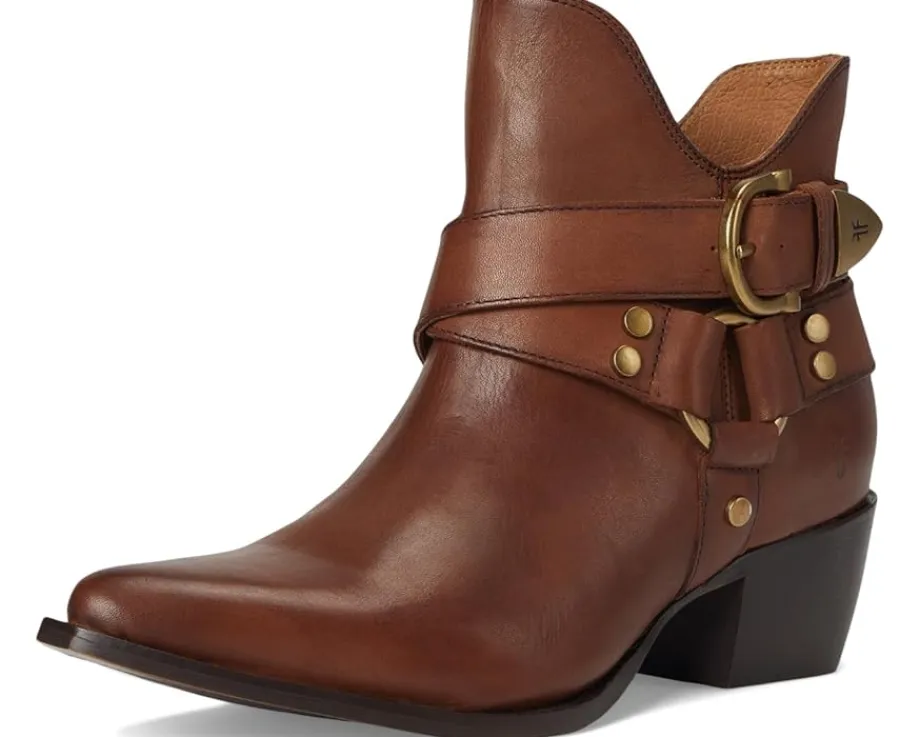 Frye Sacha Multi Strap Bootie Caramel Discount