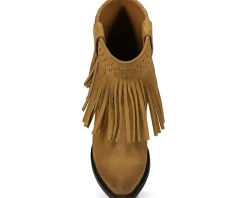 Women Frye Sacha Short Fringe Bootie