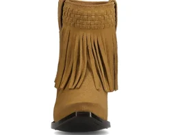 Women Frye Sacha Short Fringe Bootie