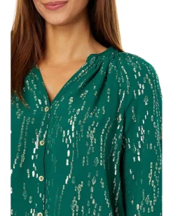 Women Lilly Pulitzer Saige Long Sleeve Silk Top