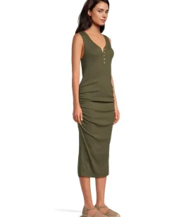 Michael Stars Samira Tank Henley Midi Dress Topiary Online