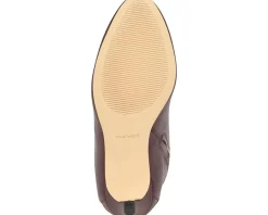 Nine West Sancha Dark Red Leather Clearance