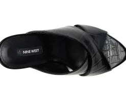 Nine West Sancie Black Croco Hot