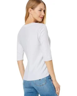 Women LAmade Santa Monica Mitered Back Elbow Length Tee