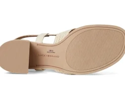 Women Lucky Brand Sasina Cut Out Heeled Sandals