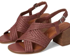 Lucky Brand Sasina Cut Out Heeled Sandals Rose Dusk Hot