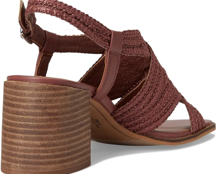 Lucky Brand Sasina Cut Out Heeled Sandals Rose Dusk Hot