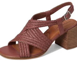 Lucky Brand Sasina Cut Out Heeled Sandals Rose Dusk Hot