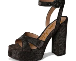 Sam Edelman Savannah Strappy Sandals Brown Leopard Glitz Multi Sale