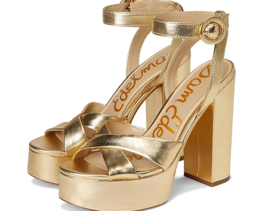 Sam Edelman Savannah Strappy Sandals Amber Gold Best
